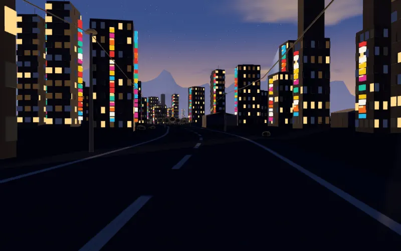 Tokyo Night — neon signage and city towers